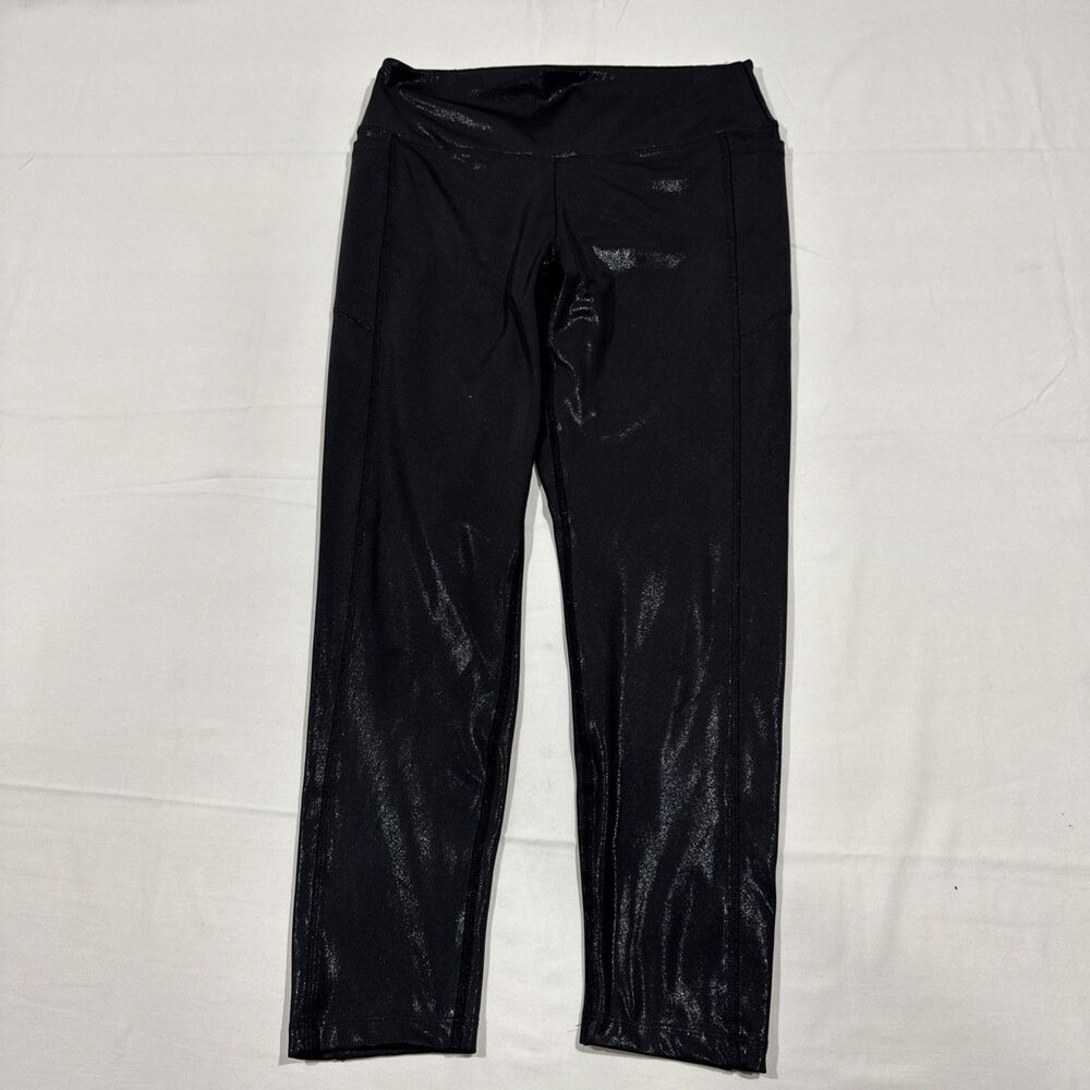 PINK Active Womens Leggings Medium Black Pull On Stretch Ankle Athleisure Gym